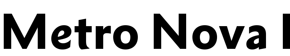 Metro Nova Pro Black Font Download Free